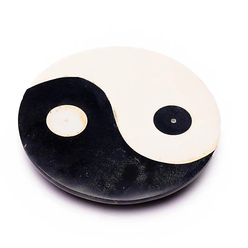 Wierookbrander Yin Yang zeepsteen